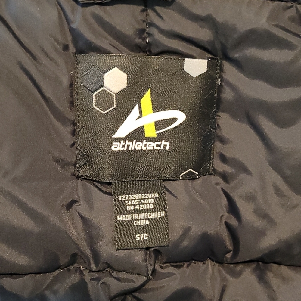 Down feather vest. Black, Athletech, size S - Picture 3 of 5